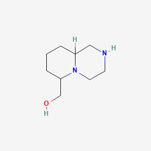 molecular formula C9H18N2O B3272824 2H-Pyrido[1,2-a]pyrazine-6-methanol,octahydro-(7CI,8CI) CAS No. 5740-16-9