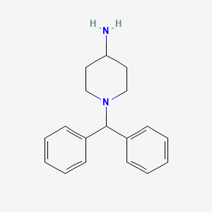 molecular formula C18H22N2 B3272933 1-Benzhydrylpiperidin-4-amine CAS No. 57645-63-3