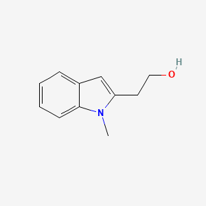 molecular formula C11H13NO B3272948 1H-Indole-2-ethanol, 1-methyl- CAS No. 57666-13-4