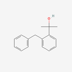 molecular formula C16H18O B3272991 (2-Benzyl)-phenyl-2-isopropanol CAS No. 57732-89-5