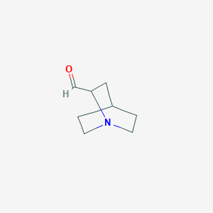 molecular formula C8H13NO B3273020 1-Azabicyclo[2.2.2]octane-2-carbaldehyde CAS No. 5778-97-2