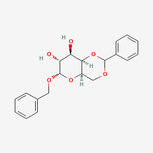molecular formula C20H22O6 B3273025 Benzyl 4,6-O-benzylidene-a-D-galactopyranoside CAS No. 57783-86-5