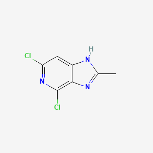 molecular formula C7H5Cl2N3 B3273087 4,6-Dichloro-2-methyl-1H-imidazo[4,5-c]pyridine CAS No. 579486-60-5