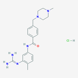 Benzamide, N-[3-[(aminoiminomethyl)amino]-4-methylphenyl]-4-[(4-methyl-1-piperazinyl)methyl]-, hydrochloride (1:2)