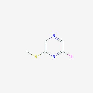 molecular formula C5H5IN2S B3273164 Pyrazine, 2-iodo-6-(methylthio)- CAS No. 58138-80-0