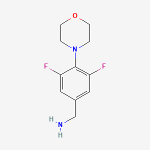 3,5-Difluoro-4-(4-morpholinyl)benzylamine