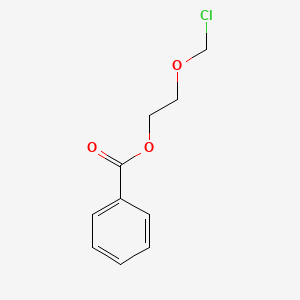 molecular formula C10H11ClO3 B3273235 2-(Chloromethoxy)ethyl benzoate CAS No. 58305-05-8