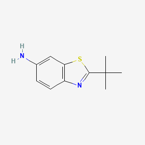 molecular formula C11H14N2S B3273257 2-Tert-butyl-1,3-benzothiazol-6-amine CAS No. 58460-11-0