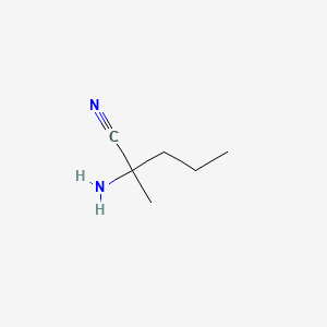 molecular formula C6H12N2 B3273313 2-amino-2-methylpentanenitrile CAS No. 58577-08-5