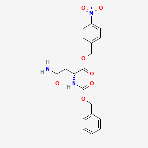 molecular formula C19H19N3O7 B3273320 Z-D-ASN-ONB CAS No. 58578-32-8