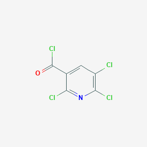 molecular formula C6HCl4NO B3273326 2,5,6-Trichloronicotinoyl chloride CAS No. 58584-88-6
