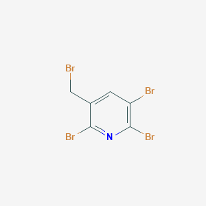 molecular formula C6H3Br4N B3273334 2,3,6-Tribromo-5-(bromomethyl)pyridine CAS No. 58596-52-4