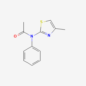 molecular formula C12H12N2OS B3273555 N-(4-Methylthiazol-2-yl)-N-phenylacetamide CAS No. 58905-54-7