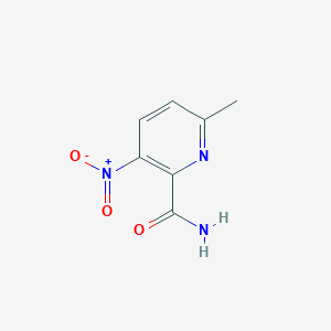 molecular formula C7H7N3O3 B3273684 6-methyl-3-nitropyridine-2-carboxamide CAS No. 59290-36-7