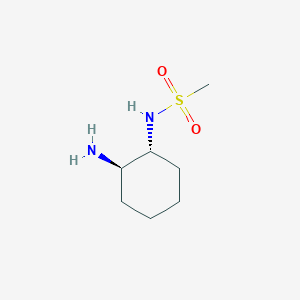 molecular formula C7H16N2O2S B3273707 N-[(1R,2R)-2-aMinocyclohexyl]-MethanesulfonaMide CAS No. 593284-13-0