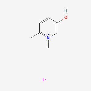 molecular formula C7H10INO B3273712 5-Hydroxy-1,2-dimethylpyridin-1-ium iodide CAS No. 59344-35-3