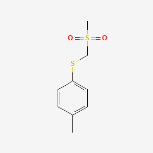 molecular formula C9H12O2S2 B3273846 ((Methylsulfonyl)methyl)(p-tolyl)sulfane CAS No. 59662-68-9