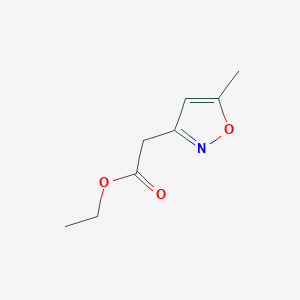molecular formula C8H11NO3 B3274071 ETHYL 2-(5-METHYLISOXAZOL-3-YL)ACETATE CAS No. 60148-50-7