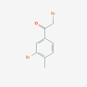 molecular formula C9H8Br2O B3274148 2-Bromo-1-(3-bromo-4-methylphenyl)ethanone CAS No. 60208-05-1