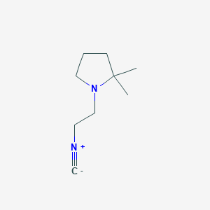 B3274159 1-(2-Isocyanoethyl)-2,2-dimethylpyrrolidine CAS No. 602268-94-0