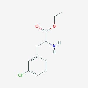 molecular formula C11H14ClNO2 B3274263 Ethyl 2-amino-3-(3-chlorophenyl)propanoate CAS No. 603944-25-8