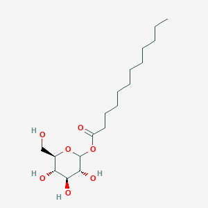 molecular formula C18H34O7 B3274270 1-Oxododecyl-D-glucopyranoside CAS No. 60415-67-0