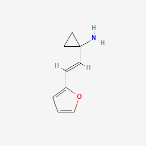 molecular formula C9H11NO B3274293 (E)-1-(2-(furan-2-yl)vinyl)cyclopropanamine CAS No. 604800-01-3
