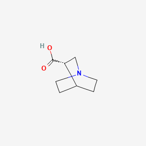 molecular formula C8H13NO2 B3274302 (S)-Quinuclidine-3-carboxylic acid CAS No. 604803-79-4
