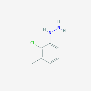molecular formula C7H9ClN2 B3274310 (2-Chloro-3-methylphenyl)hydrazine CAS No. 60481-39-2