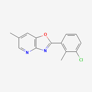 2-(3-Chloro-2-methylphenyl)-6-methyloxazolo[4,5-b]pyridine