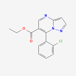Ethyl 7-(2-chlorophenyl)pyrazolo[1,5-a]pyrimidine-6-carboxylate