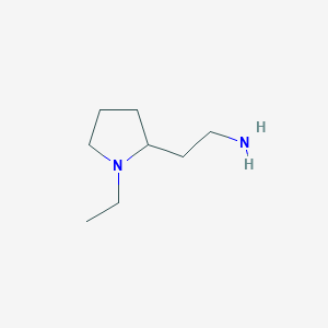molecular formula C8H18N2 B3274499 2-(1-Ethyl-2-pyrrolidinyl)-ethylamine CAS No. 60923-28-6