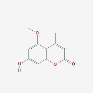 molecular formula C11H10O4 B3274518 7-Hydroxy-5-methoxy-4-methylcoumarin CAS No. 6093-81-8