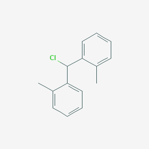 molecular formula C15H15Cl B3274537 Benzene, 1,1'-(chloromethylene)bis[2-methyl- CAS No. 60973-61-7