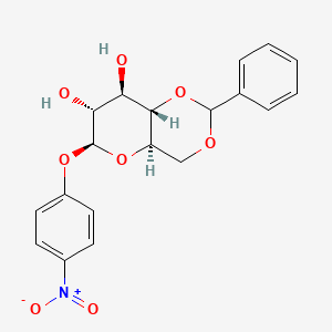molecular formula C19H19NO8 B3274639 4-Nitrophenyl 4,6-O-benzylidene-b-D-glucopyranoside CAS No. 61169-00-4