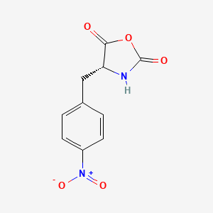 molecular formula C10H8N2O5 B3274646 (R)-4-(4-Nitrobenzyl)oxazolidine-2,5-dione CAS No. 61177-00-2