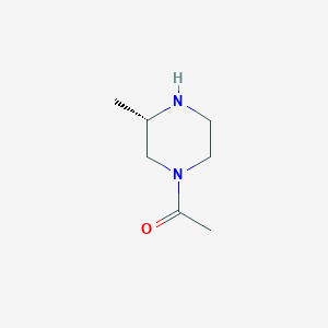 molecular formula C7H14N2O B3274680 (S)-1-(3-Methylpiperazin-1-yl)ethanone CAS No. 612493-89-7