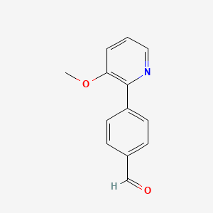 molecular formula C13H11NO2 B3274959 4-(3-Methoxypyridin-2-yl)benzaldehyde CAS No. 618092-16-3