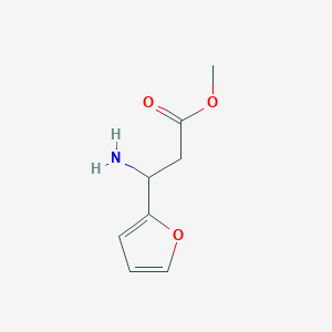 molecular formula C8H11NO3 B3274978 Methyl 3-amino-3-(furan-2-yl)propanoate CAS No. 618109-87-8