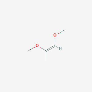 molecular formula C5H10O2 B3274997 1-Propene, 1,2-dimethoxy-, (Z)- CAS No. 61860-76-2