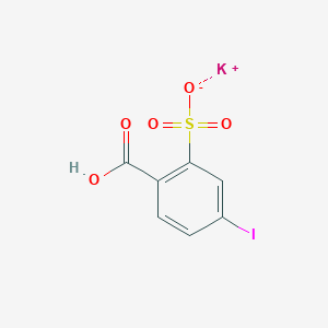 molecular formula C7H4IKO5S B3275044 5-Iodo-2-carboxybenzenesulfonate potassium salt CAS No. 619297-89-1