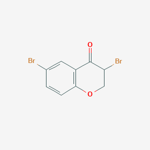 molecular formula C9H6Br2O2 B3275064 4H-1-Benzopyran-4-one, 3,6-dibromo-2,3-dihydro- CAS No. 61961-49-7