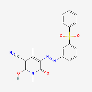 molecular formula C20H16N4O4S B3275065 Disperse Yellow 114 CAS No. 61968-66-9