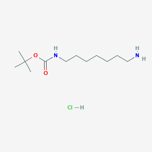 molecular formula C12H27ClN2O2 B3275219 tert-Butyl (7-aminoheptyl)carbamate hydrochloride CAS No. 62146-57-0