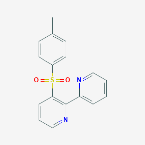 molecular formula C17H14N2O2S B3275221 3-(4-Methylphenyl)sulfonyl-2-pyridin-2-ylpyridine CAS No. 62146-85-4