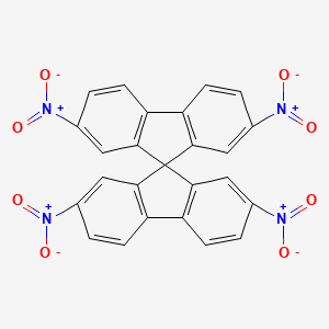 molecular formula C25H12N4O8 B3275257 2,2',7,7'-Tetranitro-9,9'-spirobi[fluorene] CAS No. 622011-36-3