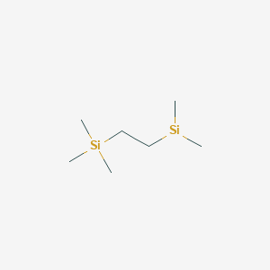 molecular formula C7H20Si2 B3275318 Silane, [2-(dimethylsilyl)ethyl]trimethyl- CAS No. 6231-75-0
