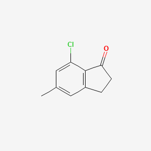 molecular formula C10H9ClO B3275378 7-Chloro-5-methyl-1-indanone CAS No. 62358-74-1