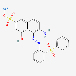 molecular formula C22H17N3NaO6S2 B3275402 CID 137238621 CAS No. 6245-60-9