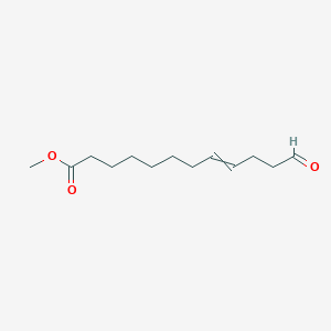 molecular formula C13H22O3 B3275432 Methyl 12-oxododec-8-enoate CAS No. 62509-48-2